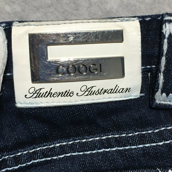 COOGI Limited Edition White Leather Trim Dark Rinse Indigo Denim Jeans Boys 18m - Picture 6 of 16